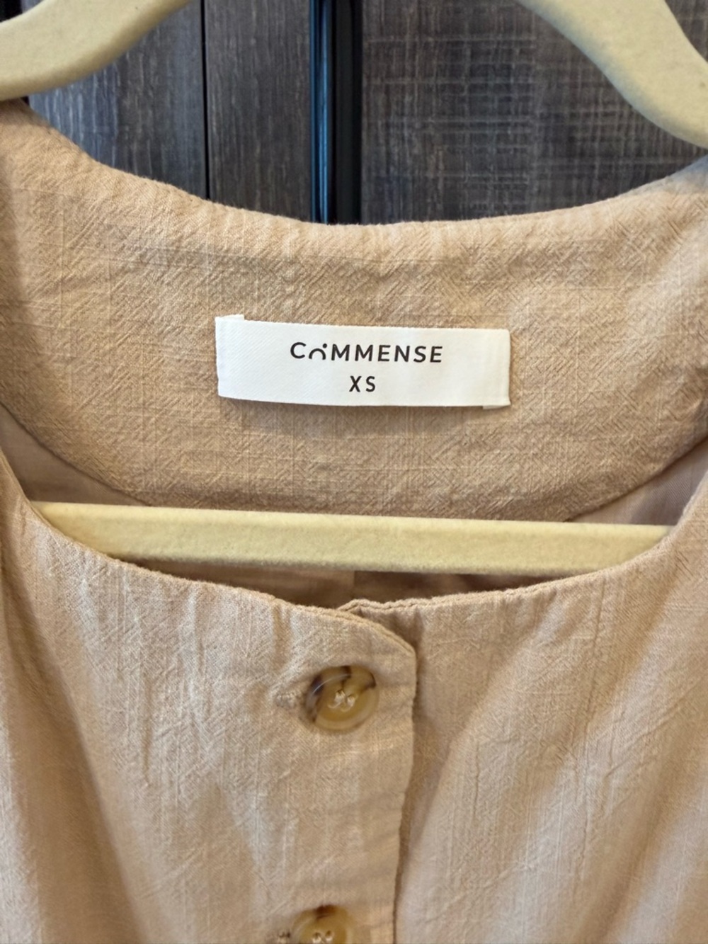 Commense Sleeveless Mini Dress in Tan - Picture 6 of 7